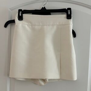 Zara White Skort